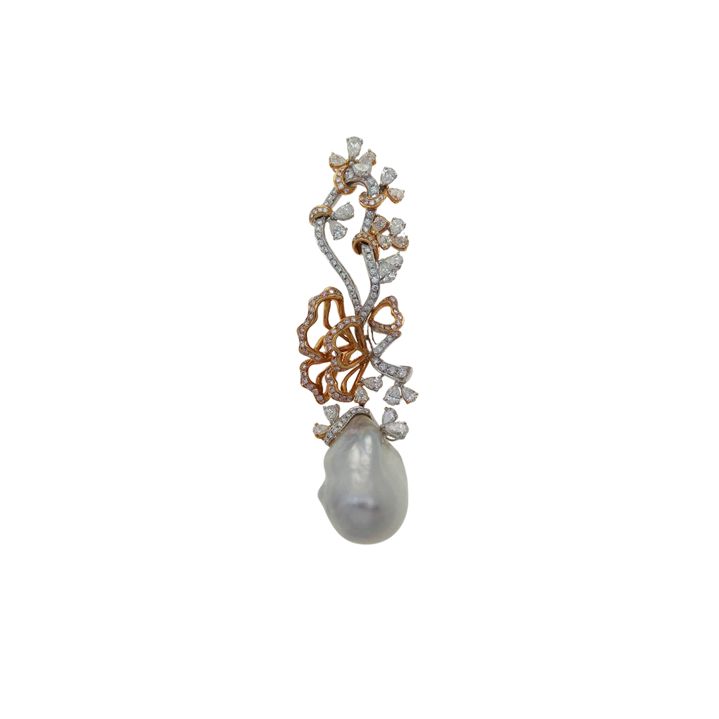 Pearl Diamond Pendant