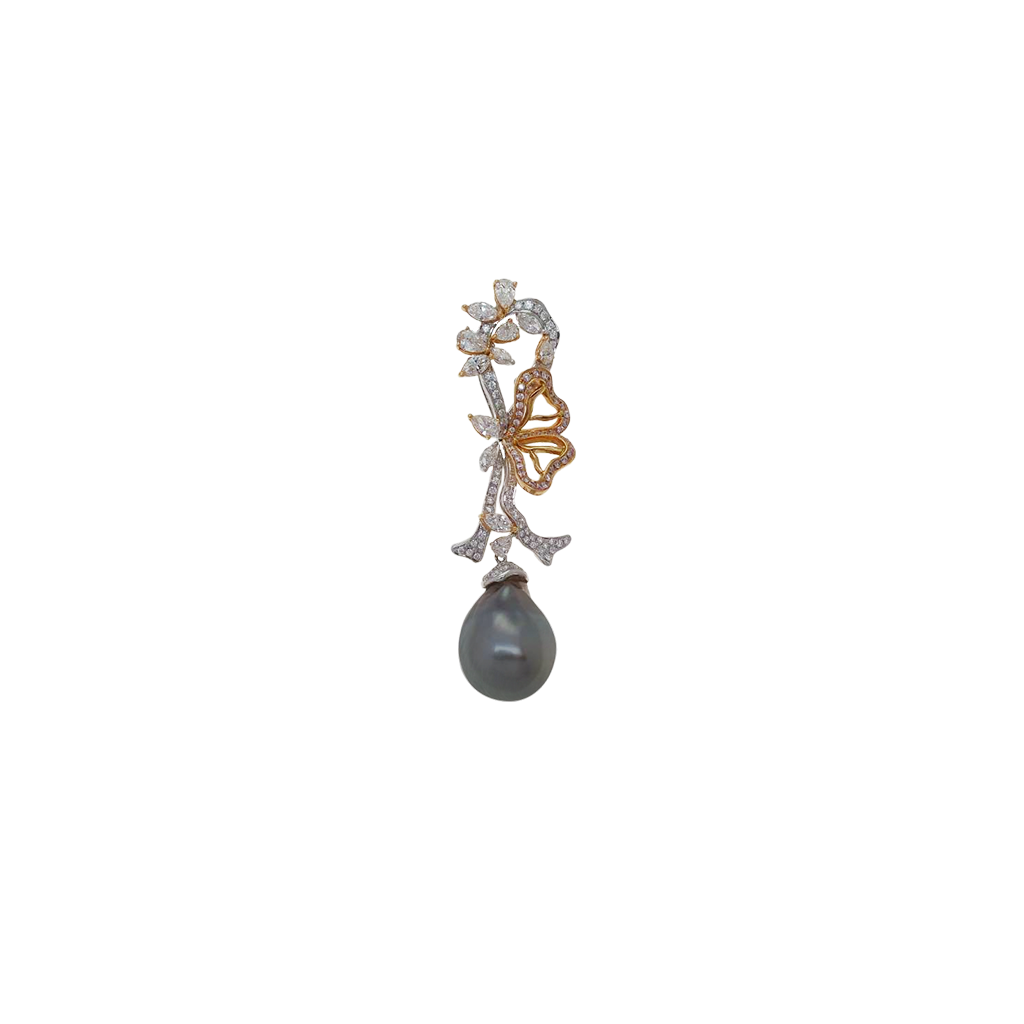  Pearl Diamond Pendant