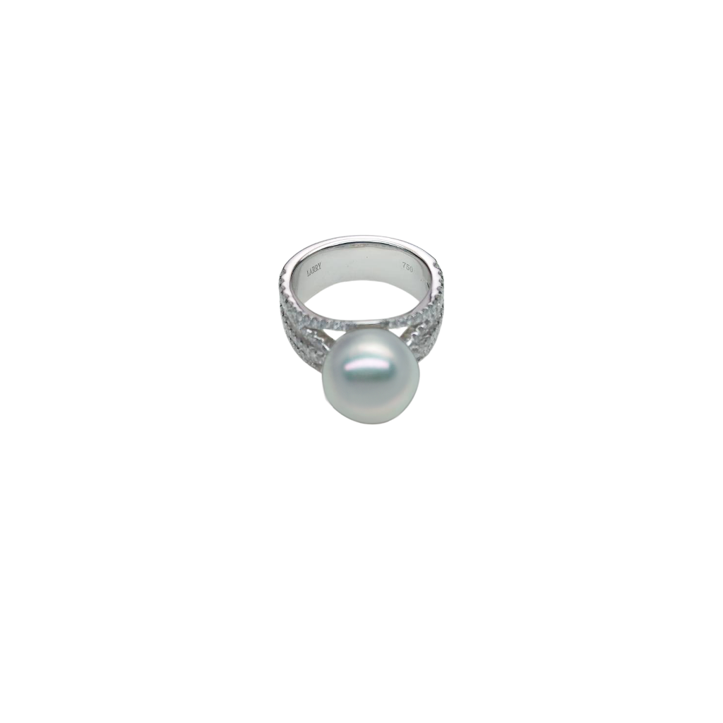 South Sea Pearl Diamond Ring