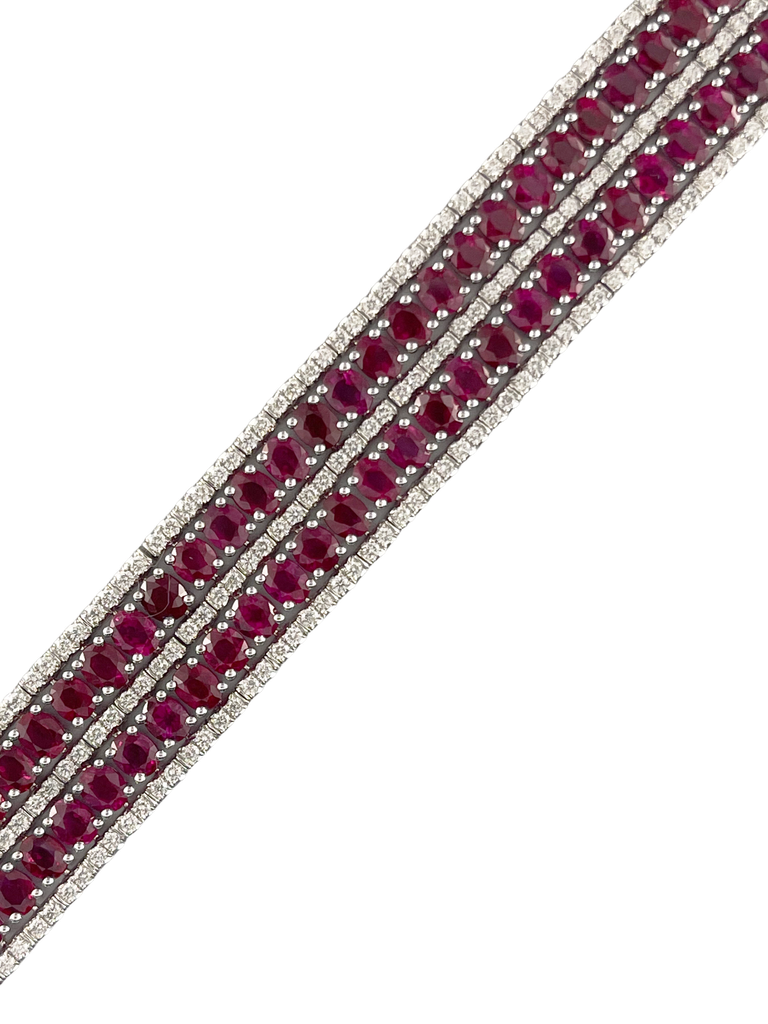 Ruby Diamond Bracelet