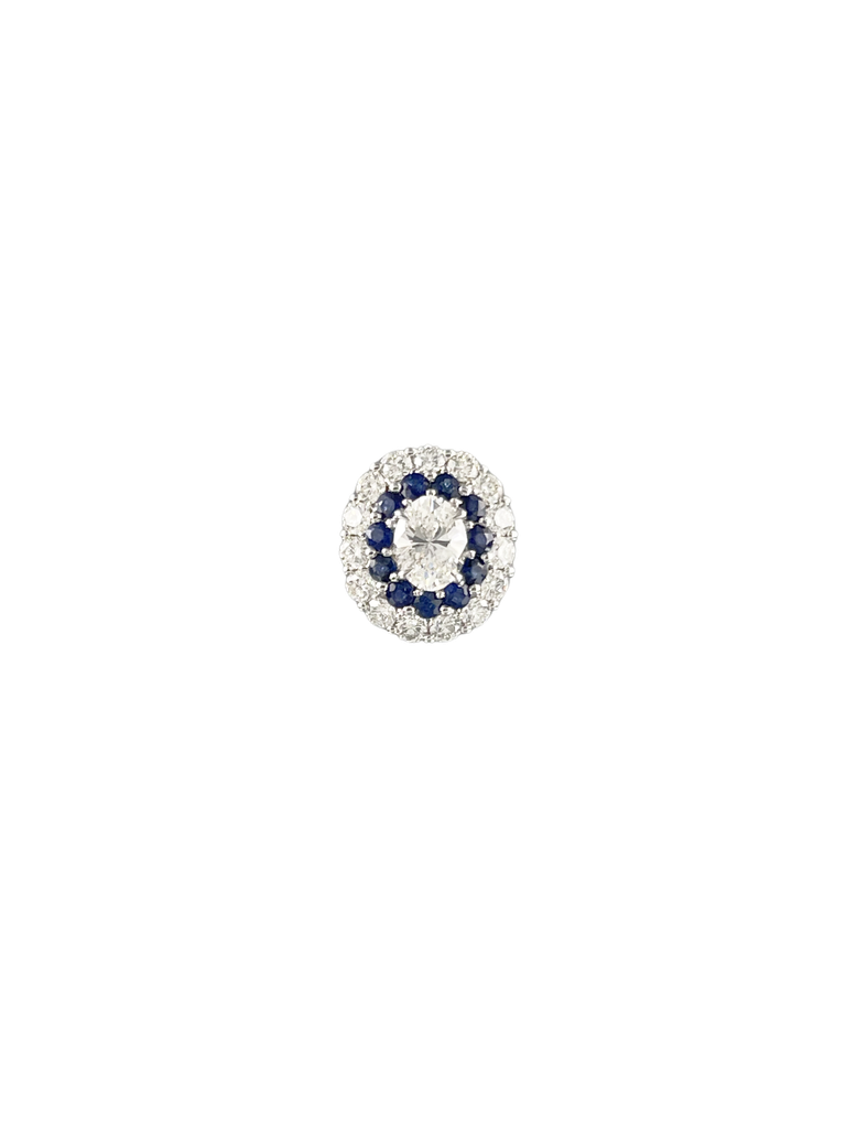 Sapphire Diamond Pendant