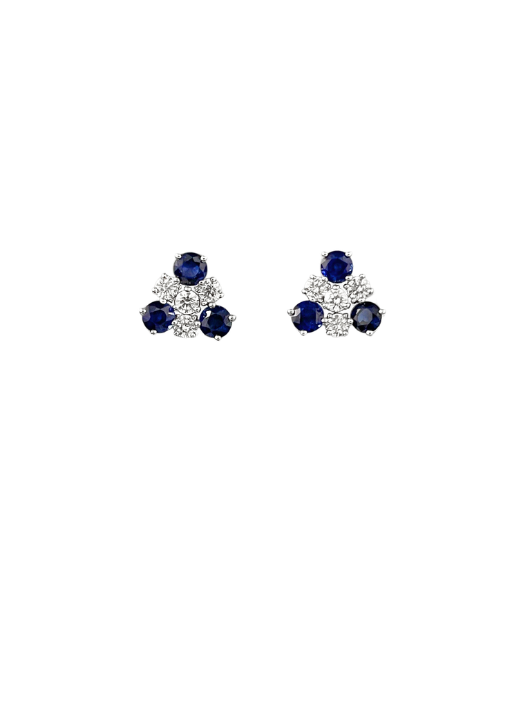 Sapphire Diamond Earring