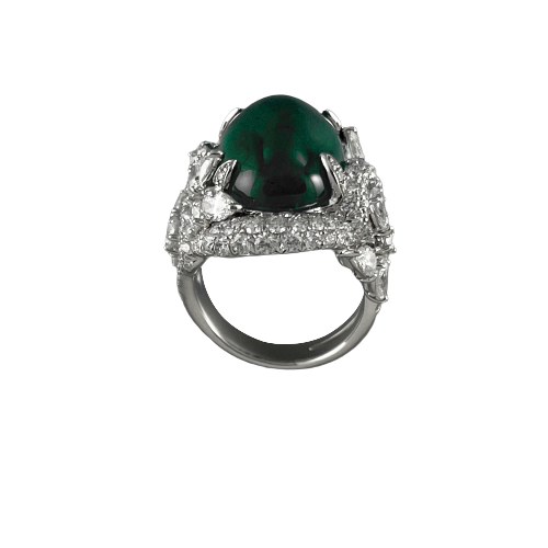 Emerald Diamond Ring