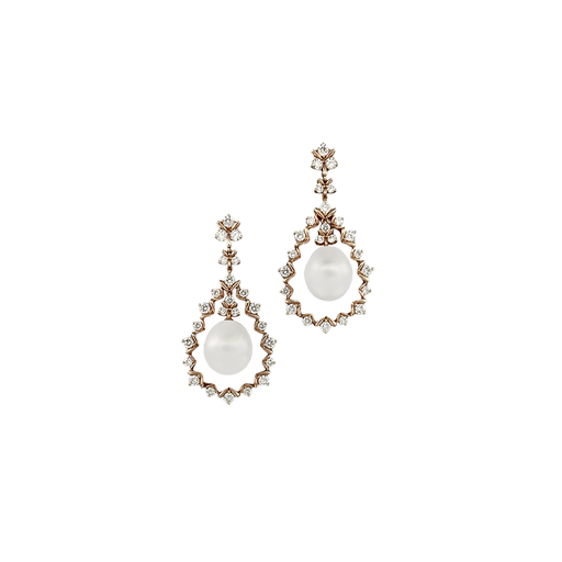 [EA1007130]  South Sea Pearl Diamond Earring