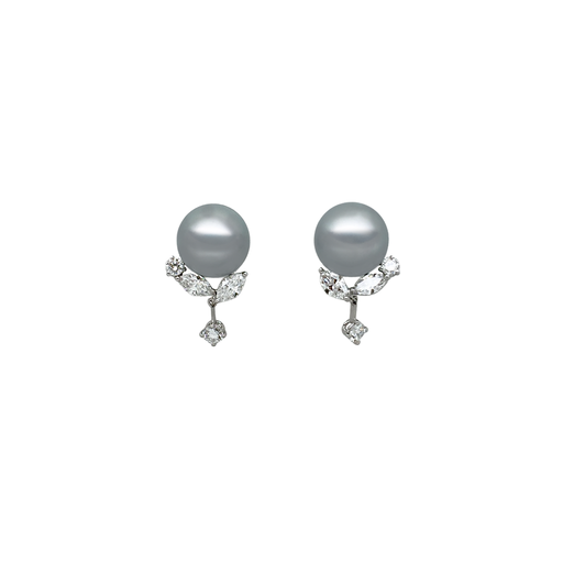 [EA1Z7DL1Q114(EA1007245)] South Sea Pearl Diamond Earring