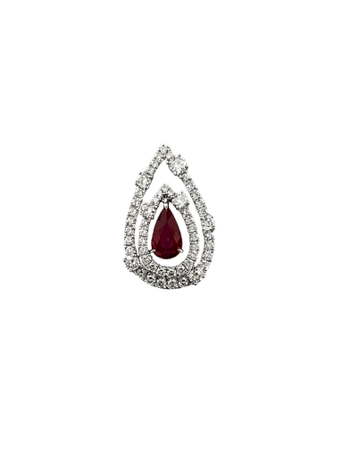 [PE1005128]  Ruby Diamond Pendant