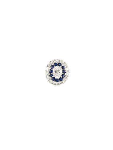 [PE1D4IL1P095(PE1004843)] Sapphire Diamond Pendant